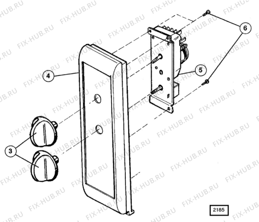 Взрыв-схема микроволновой печи Unknown QN1232F - Схема узла H40 Panel, users manual  D